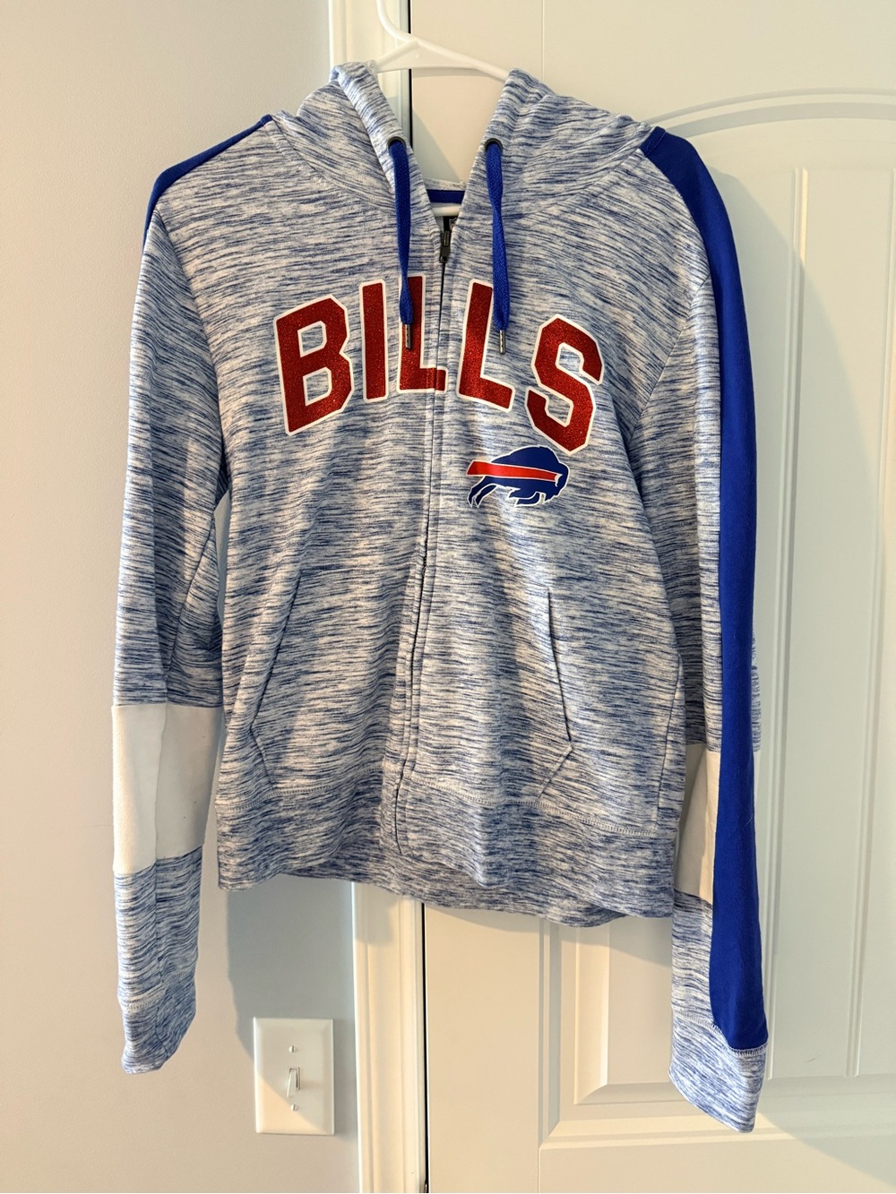 Buffalo Bills Women’s Blue Marled Full-Zip Hoodie